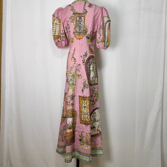 ALÉMAIS Monte Linen Midi Dress - Picture 3 of 9